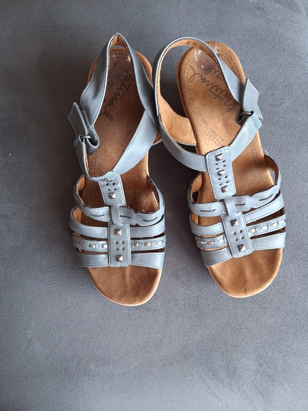 Comfort Sandals - Light Gray Women's Strappy Sandal